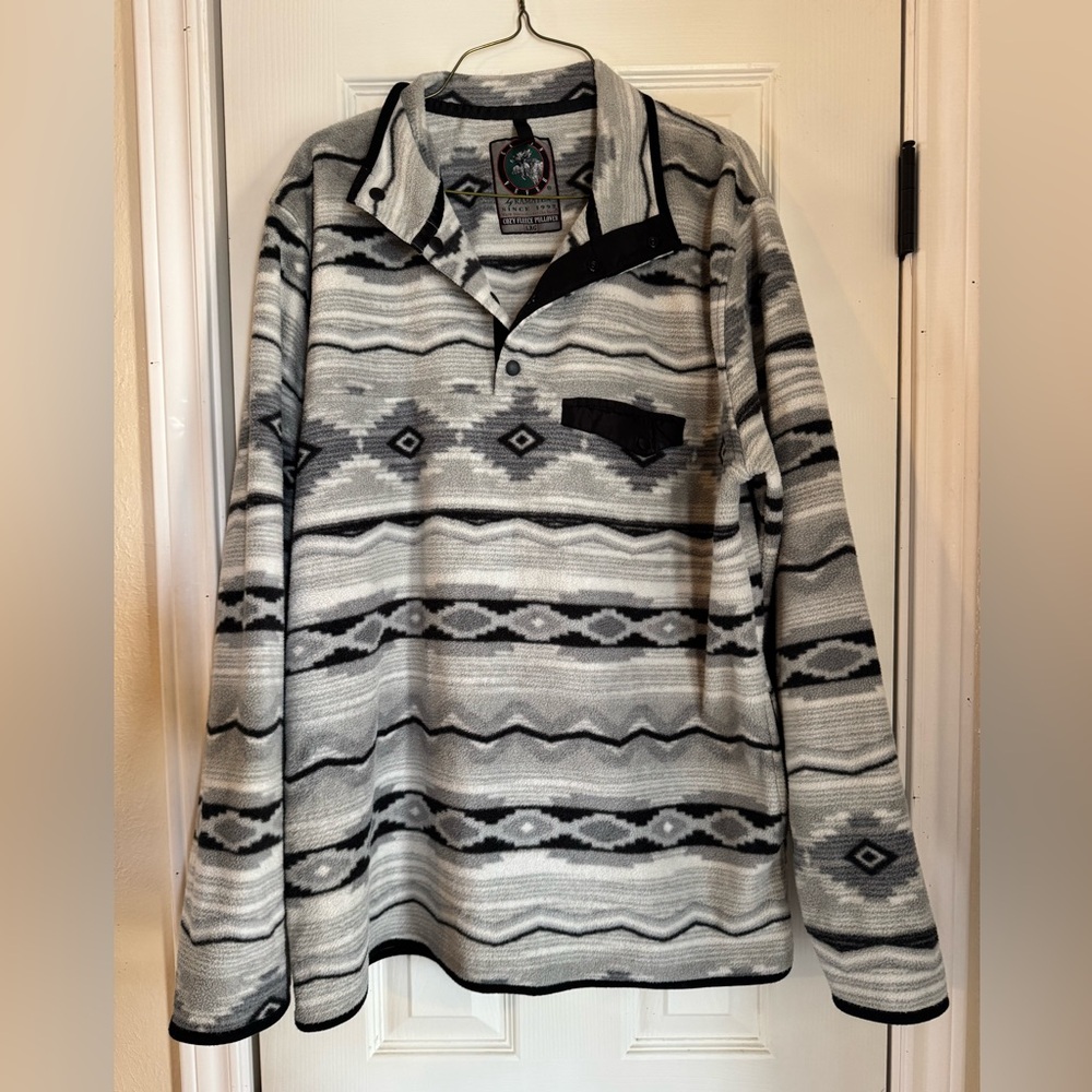 Fever Gray and Black Patterned Jacket